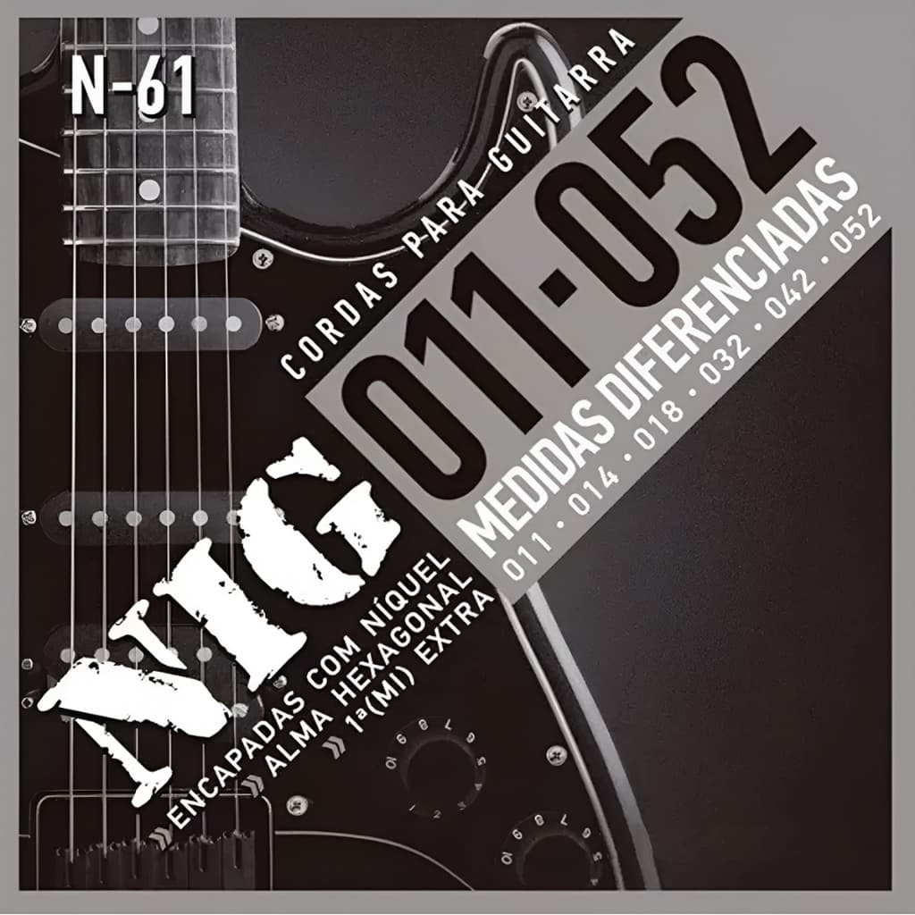 Encordoamento Cordas Nig Tensao Pesada Para Guitarra 011