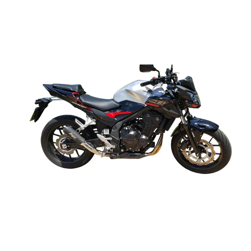 Ponteira Esportiva CB500X CB500 CBR500 Honda HP Racing Inox Ronco Forte Design Premium Moto