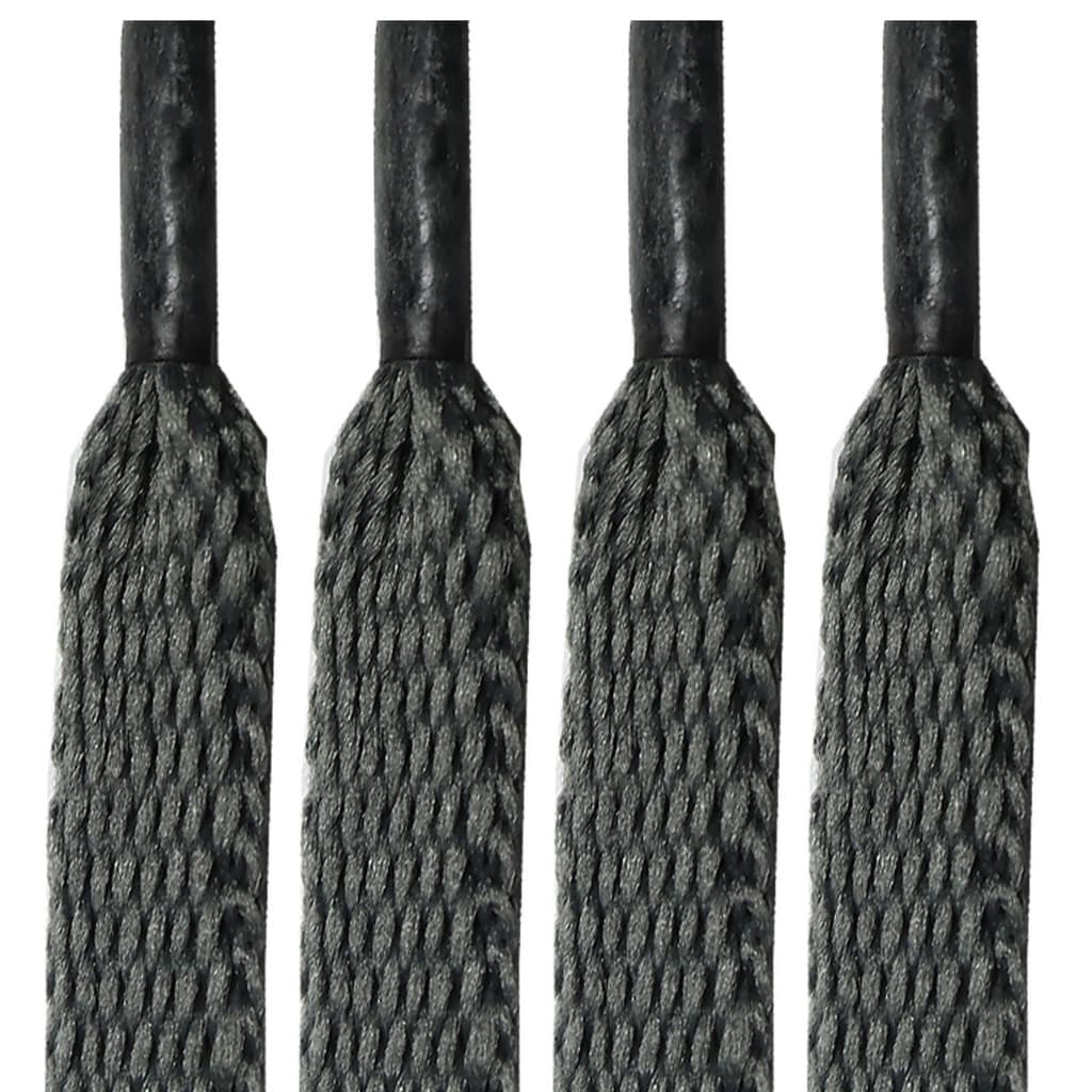 Cadarço cinza chumbo  1,20m 120cm Tênis Cano Baixo Tradicional Chato