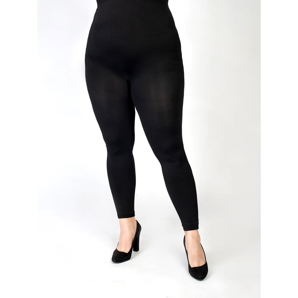 Kit 2 Meia Calça Termica Plus Size Flanelada Sem Pé Lã