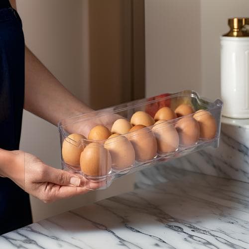 Porta Ovos 12 Unidades Acrílico Geladeira Cozinha Empilhável