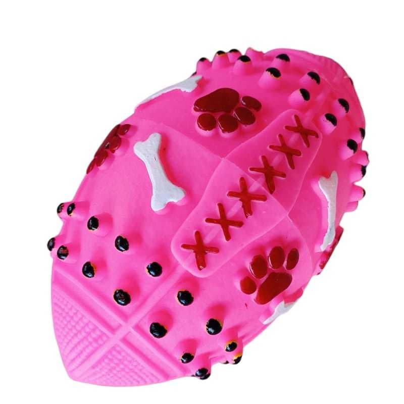 Brinquedo Pet Bola de Futebol Americano P/ Cães de Médio e Grande Porte C/ Apito 20 cm.