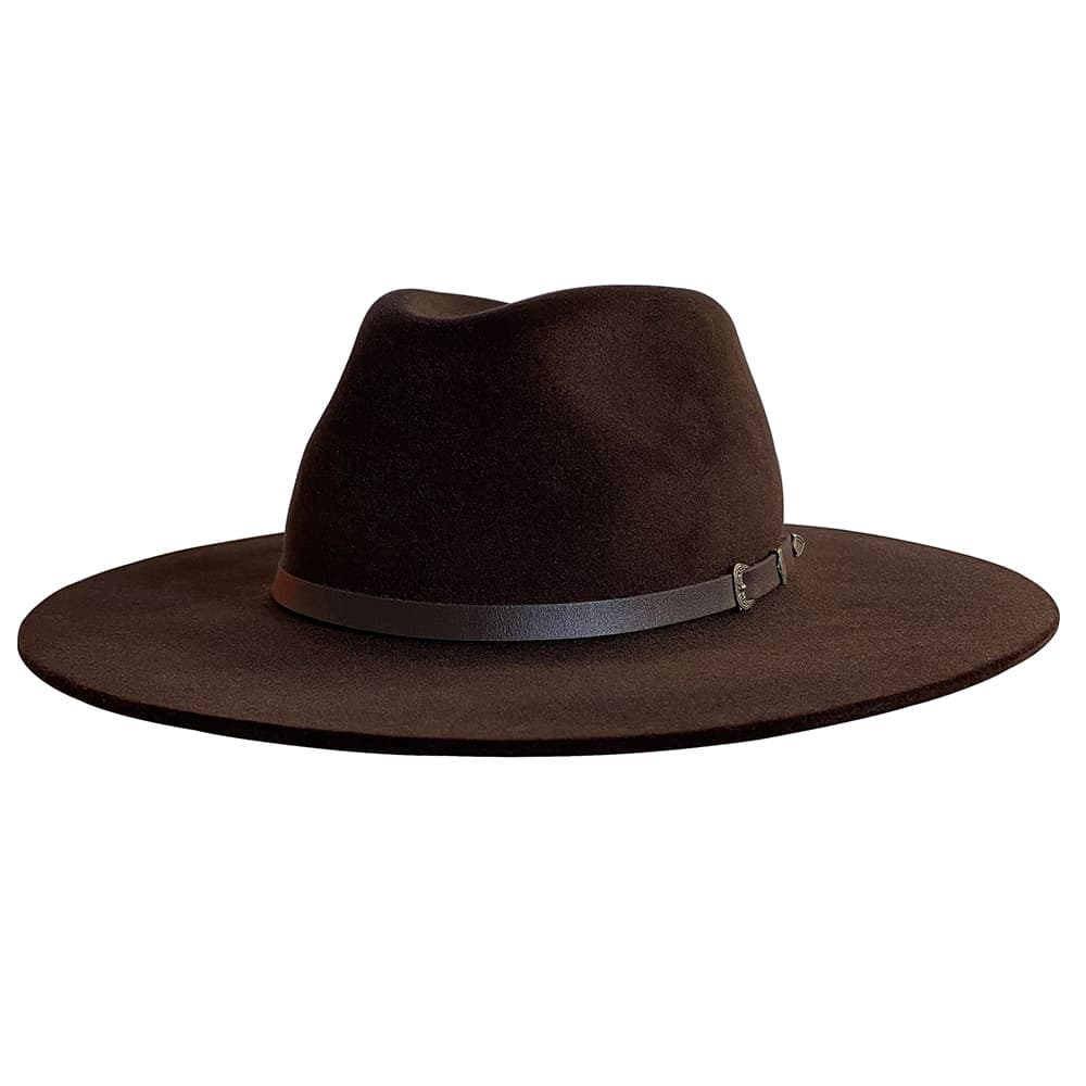 CHAPÉU FEDORA MARROM CAFÉ COM PEQUENO DEFEITO DE FABRICAÇÃO - LEIA A DESCRIÇÃO