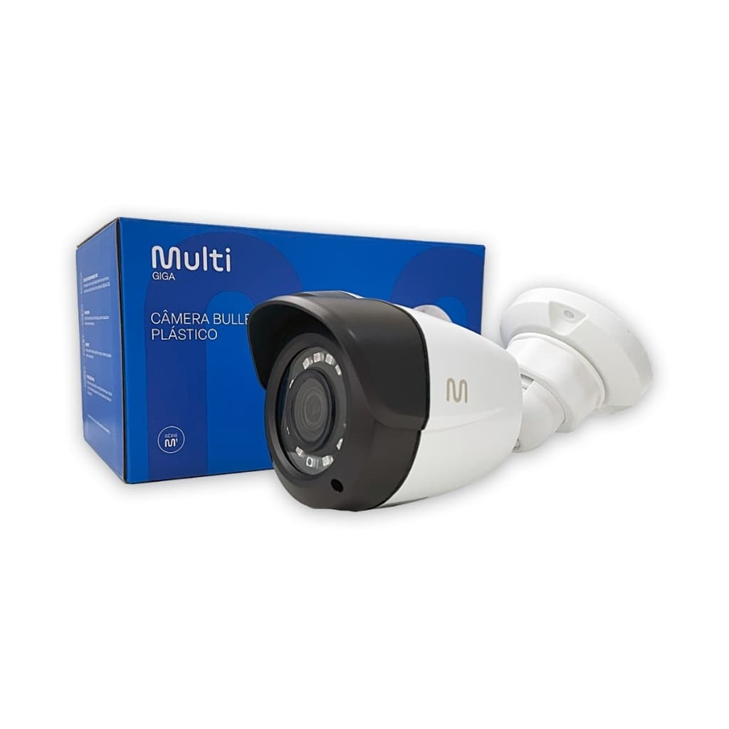 Câmera de segurança Bullet Multi Giga Full HD 1080p Infra 20M 1/3 3,6mm IP66 GS0504