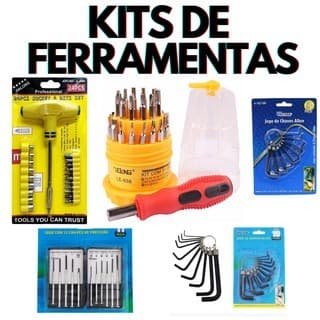 Diversos Kits de Ferramentas kit p/ manutenção de Eletrônicos Chave Torx, Fenda, Philips, Alen, Y.
