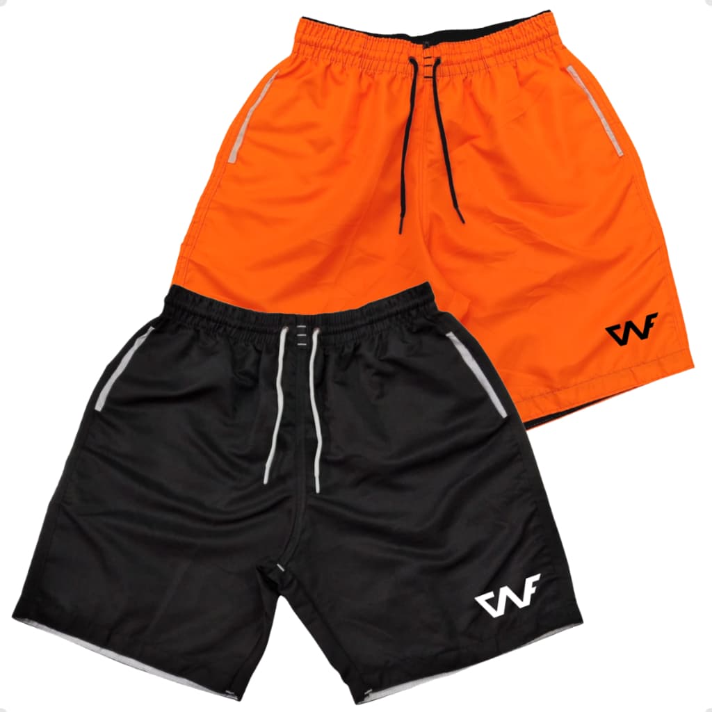 Kit 2 Shorts Masculinos Bermuda Futebol Piscina Praia Linha Premium VNF