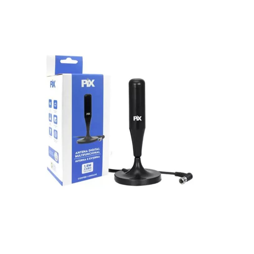 Antena Tv Sinal Digital Interna Slim 4k - PIX