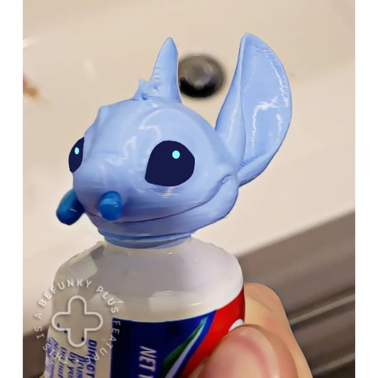 Tampa de Pasta de Dente Stitch - Impressão 3D