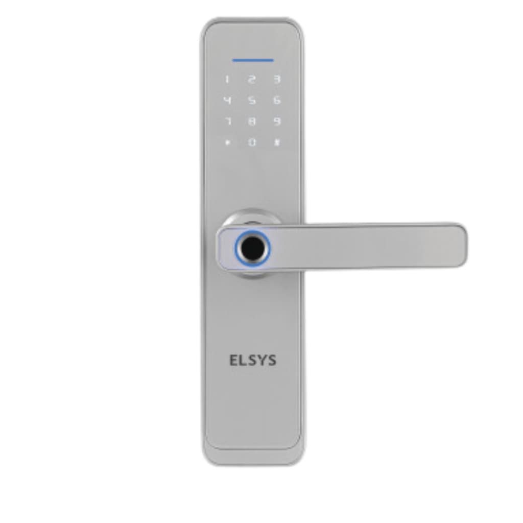 Fechadura Digital Biométrica Wi-fi Smart De4000b Elsys Prata