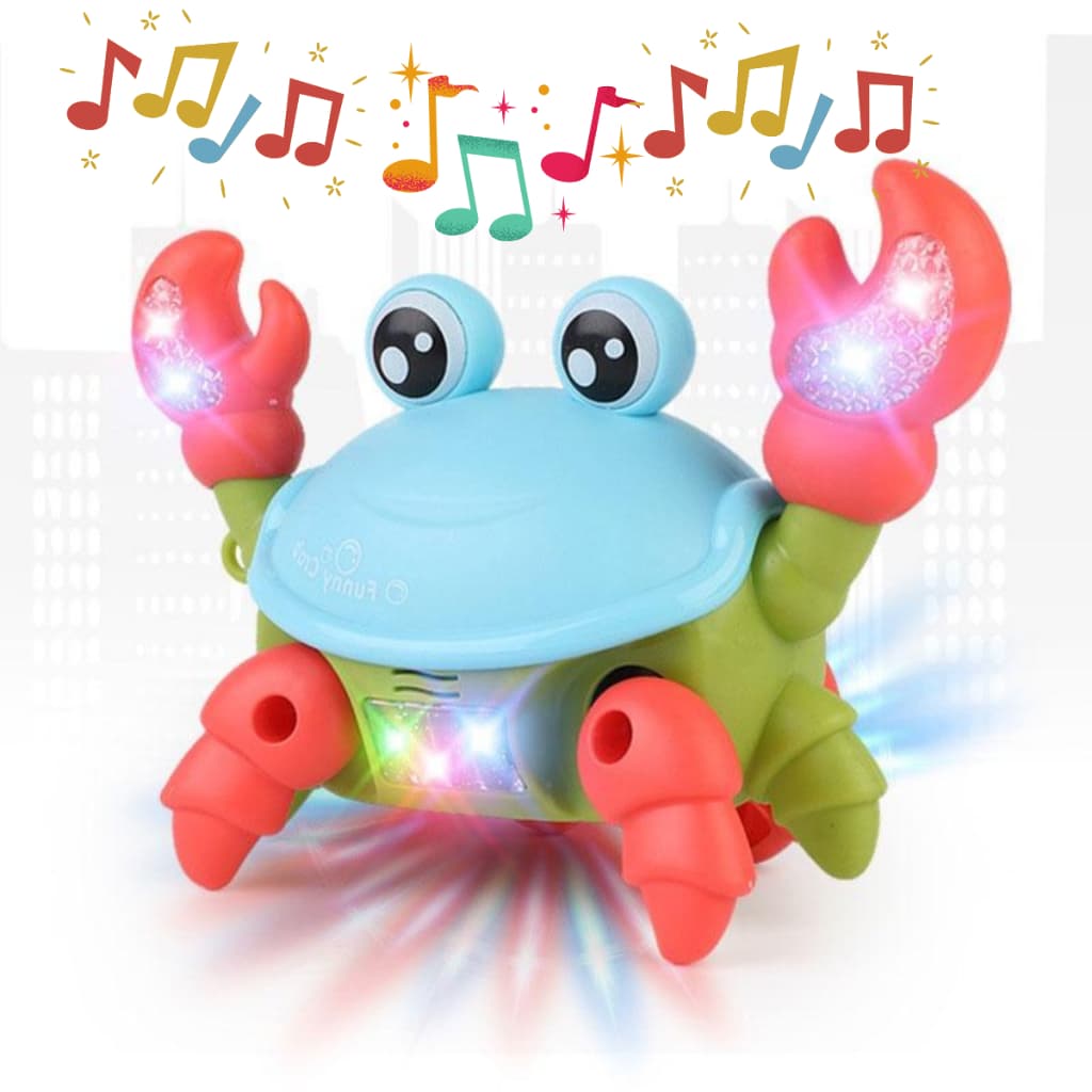 Brinquedo Caranguejo Fujão Musical Som Luz E Movimento