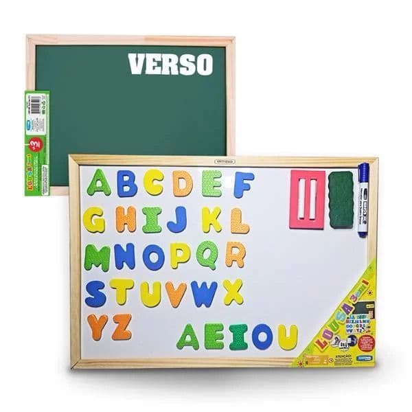 Lousa Mágica 3 em 1- 30x40: Escreva, Apague, Experimente! Adapte-se a Diferentes Necessidade