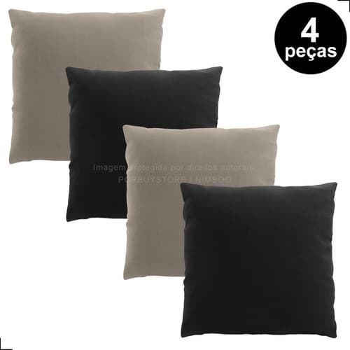 Kit 4 Capas De Almofadas Decorativas Premium Nimboo