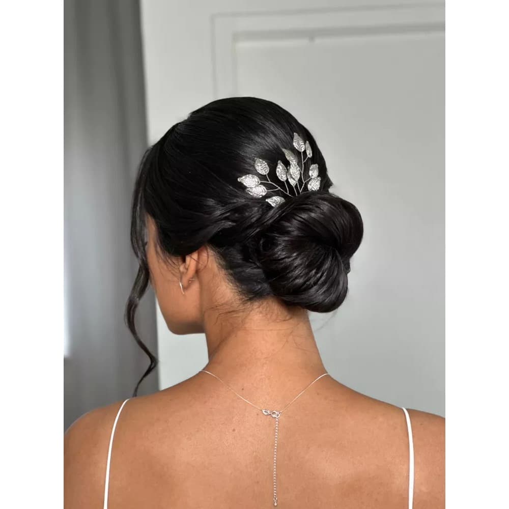 Grampo Cabelo Tiara Noiva Arranjo Dourado Prata Luxo G5