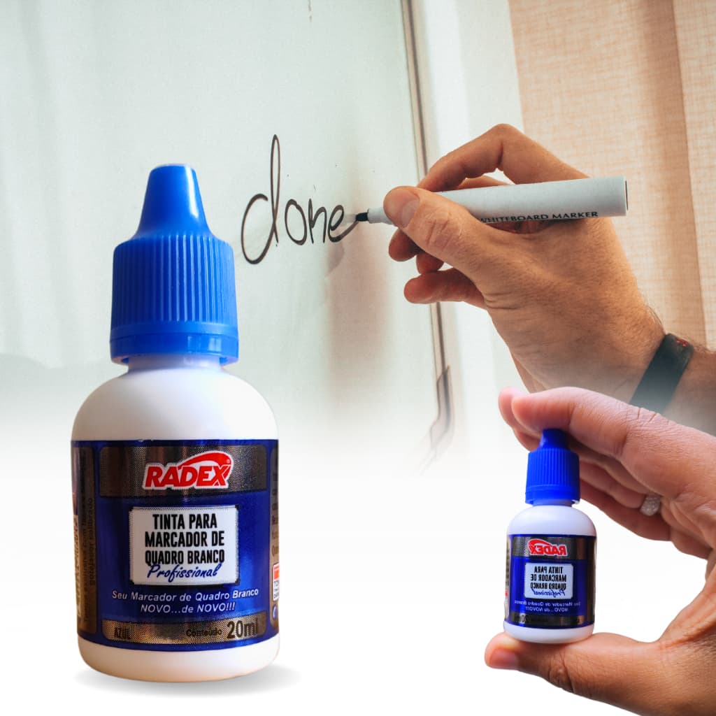Tinta para Marcador de Quadro Branco Radex 20ml Azul