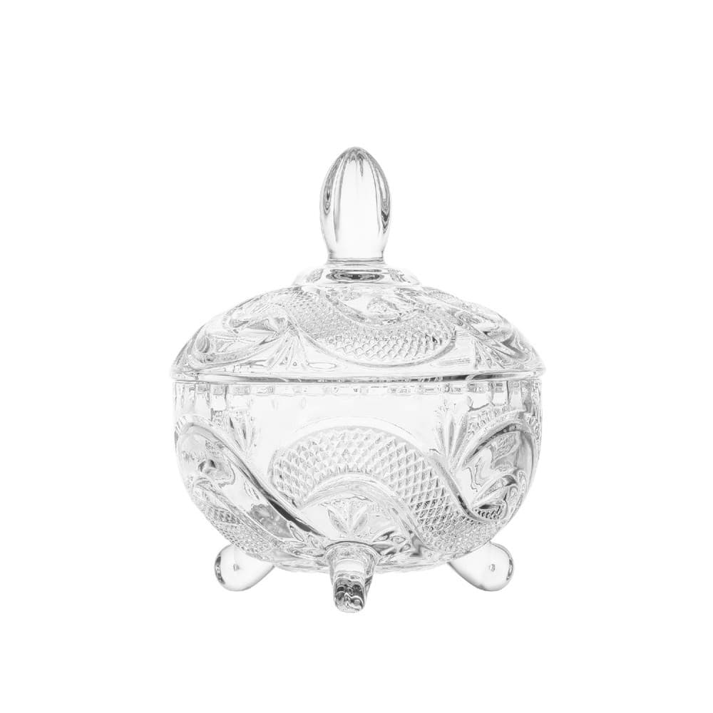 Bomboniere de vidro com Tampa Deli Glassware 11X9 CM