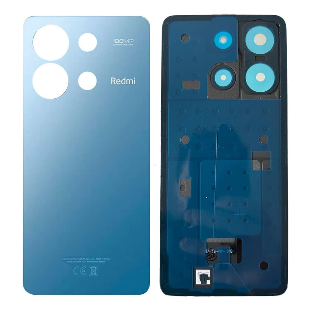 Tampa Traseira Xiaomi Redmi Note 13 4g Azul Novo Original C/Cola Novidade