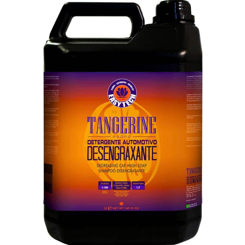 Tangerine Shampoo Automotivo Desengraxante de 5L Easytech
