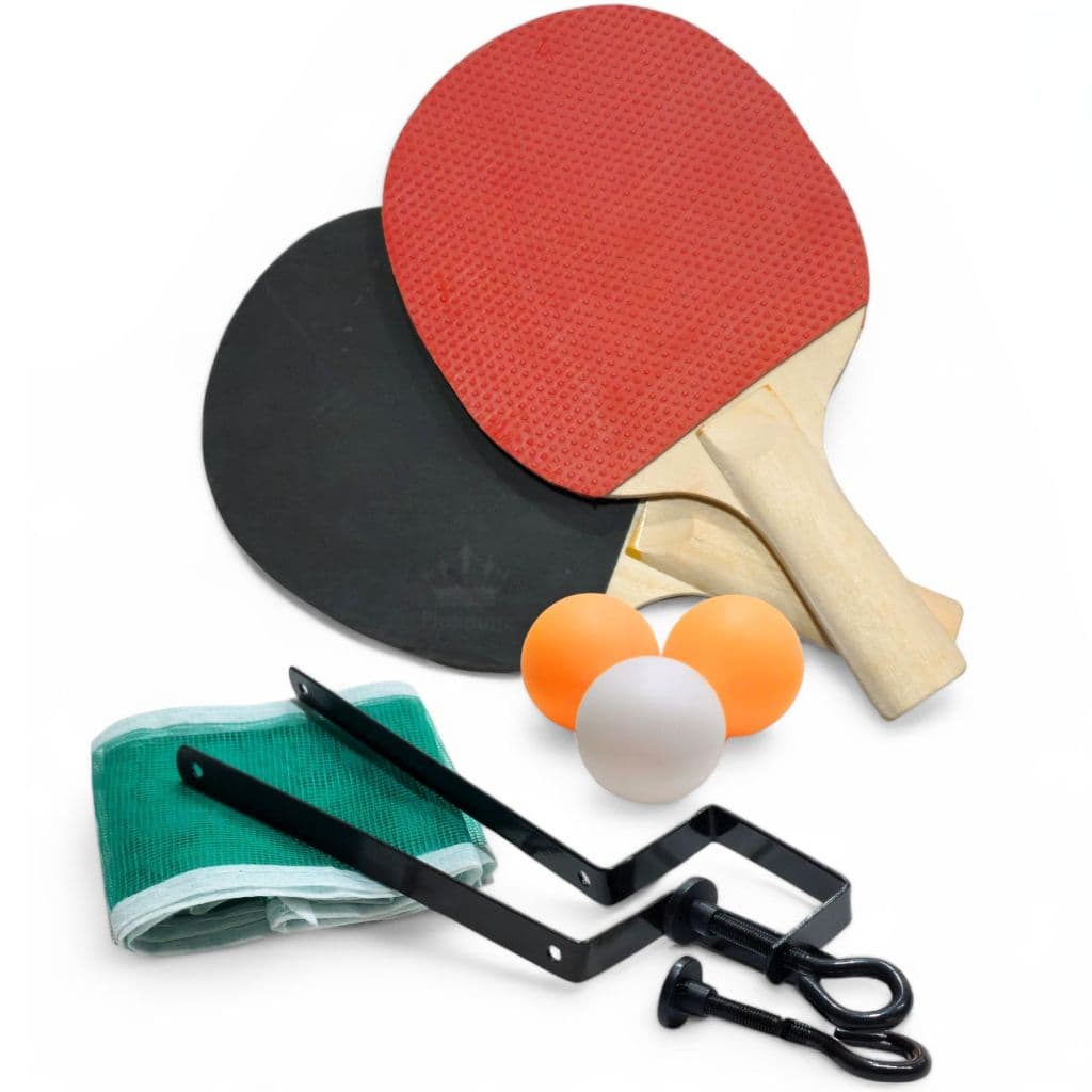 Kit Ping Pong Tênis de Mesa Completo Raquetes + Bolas + Rede