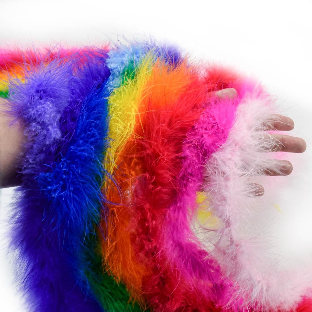Marabu de Plumas Penas 1,50m Comprimento Artesanato Customização Decoração Fantasia Acessório