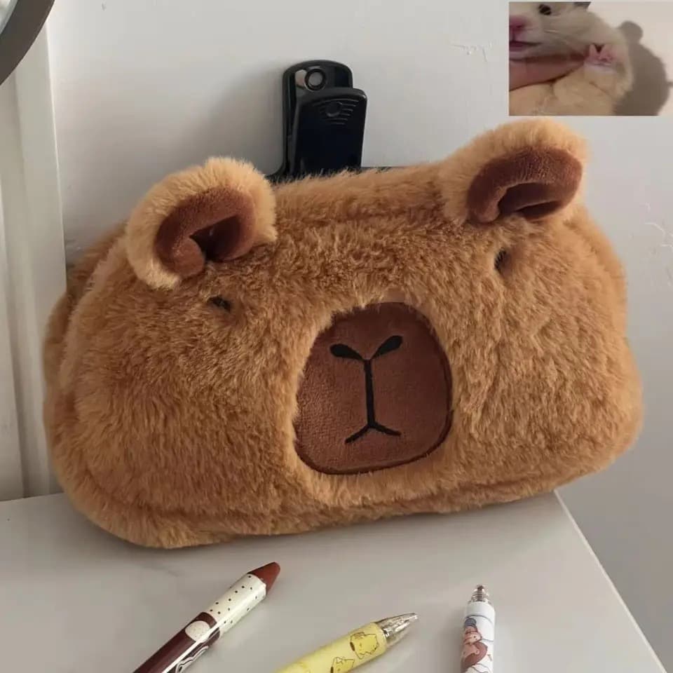 Estojo de capivara necessaire fofa
