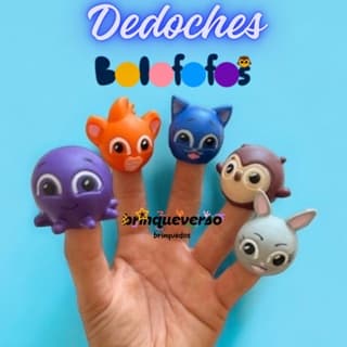 Coleção Bolofofo. 5 UN Dedoches Bolofofos Sem Repetição de Personagens.