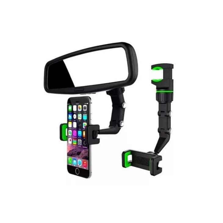 Suporte Celular Smartphone Retrovisor Extensível Giro 360 Graus