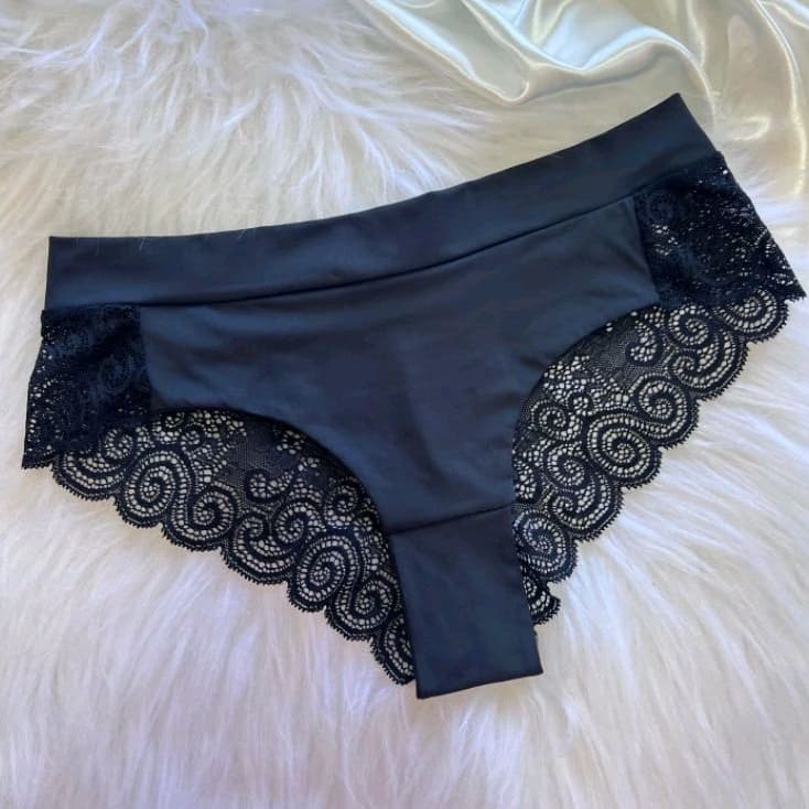 KIT Calcinha feminina cós duplo frente dupla Tanga rendada sensual confort