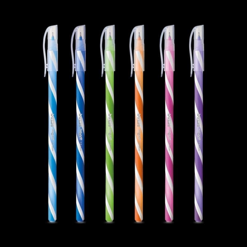 Caneta Esferográfica Wave Azul 1.0mm  Unidade ou Kit  Bazze / Papelaria  / Material Escolar  / Caneta Wave / Caneta Ponta Fina  / Faculdade  / Cores Vivas