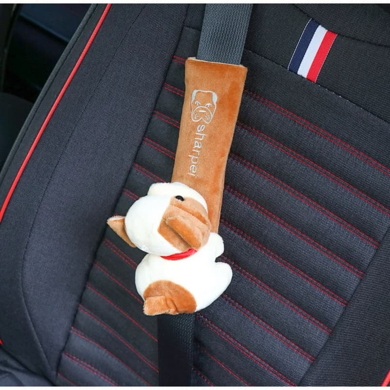 Capa De Proteção Fofo Em Pelúcia Para Cinto De Segurança Crianças