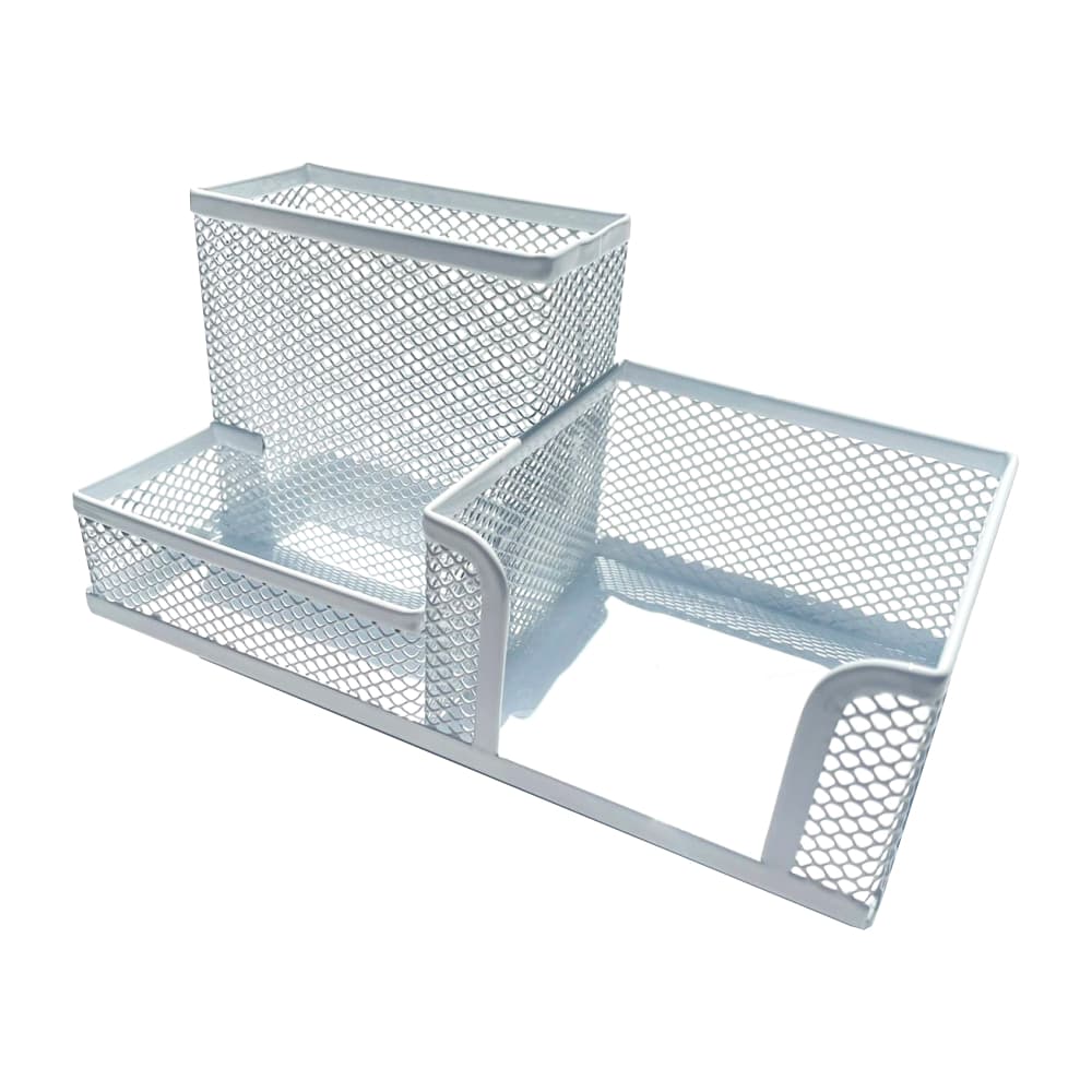 Organizador Mesa Branco Porta Caneta Lápis Aramado Treco Objetos Escritório