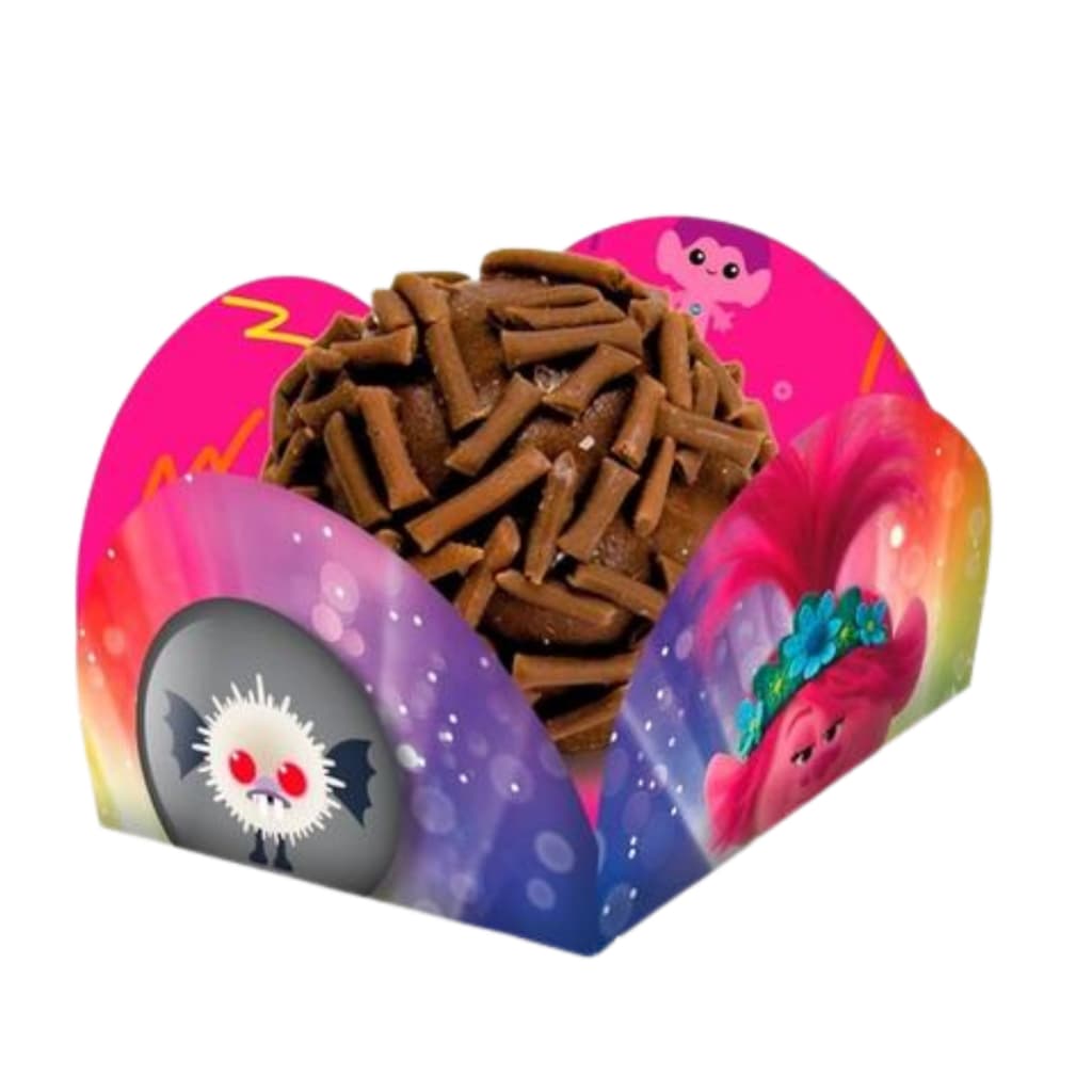 Porta Forminha Para Doces Trolls Festcolor - 40 Unidades