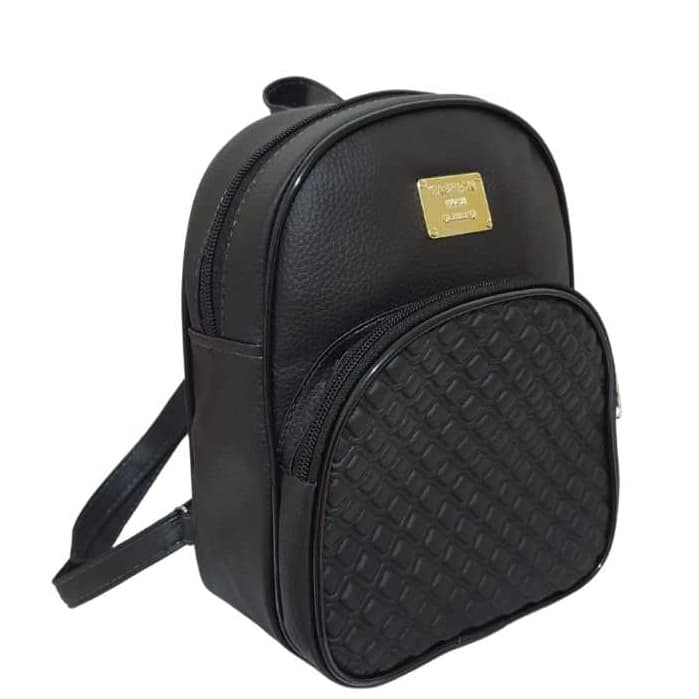 Mochila Pequena Feminina Estilosa Para Dia A Dia  Passeio C/ Pompom