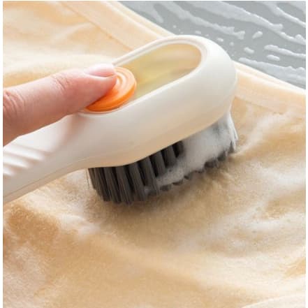 Escova Limpa Sapato com Dispenser Sabão Detergente Escova de Limpeza Multiuso