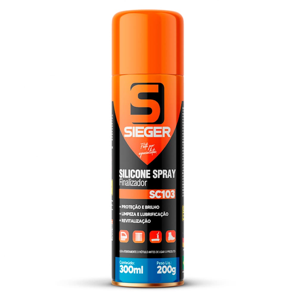 Spray Silicone Aerossol Carro Barco Esteira Sieger