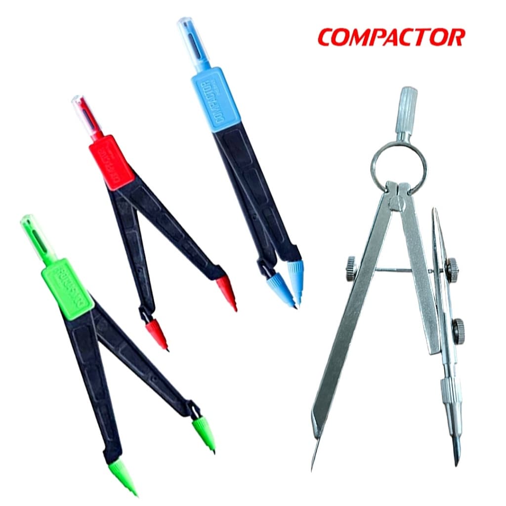 Compasso Escolar Metal / Plástico Compactor