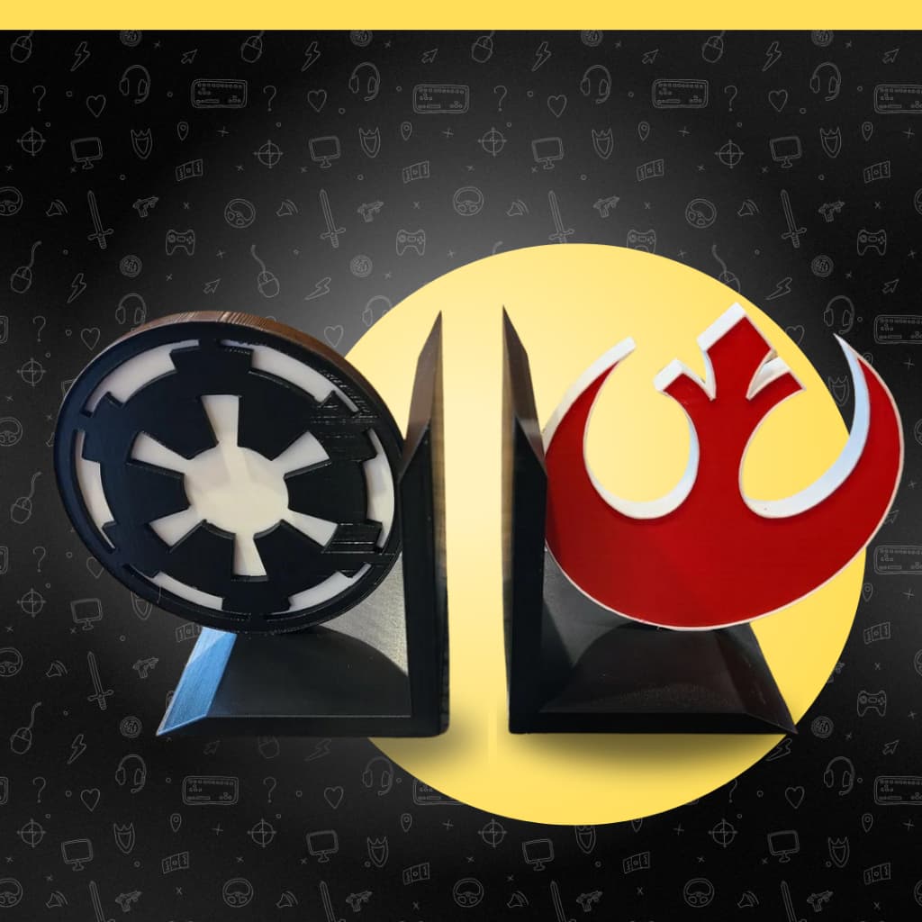 Aparador Suporte de Livros Império Rebeldes Star Wars Decoração Presente