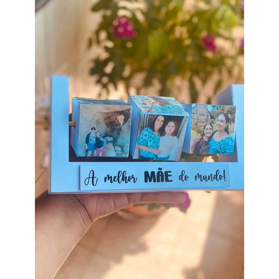 Porta Fotos Personalizado Giratório
