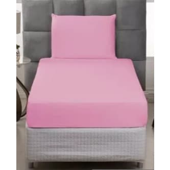 Jogo de Lençol Cama Solteiro 02 Peças Cores Lisos com Elástico Promoção