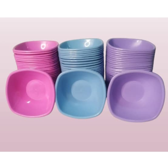 10 CUMBUCAS 250ML PARA SOBREMESA PLÁSTICO COLORIDAS PARA MOUSE GELATINA