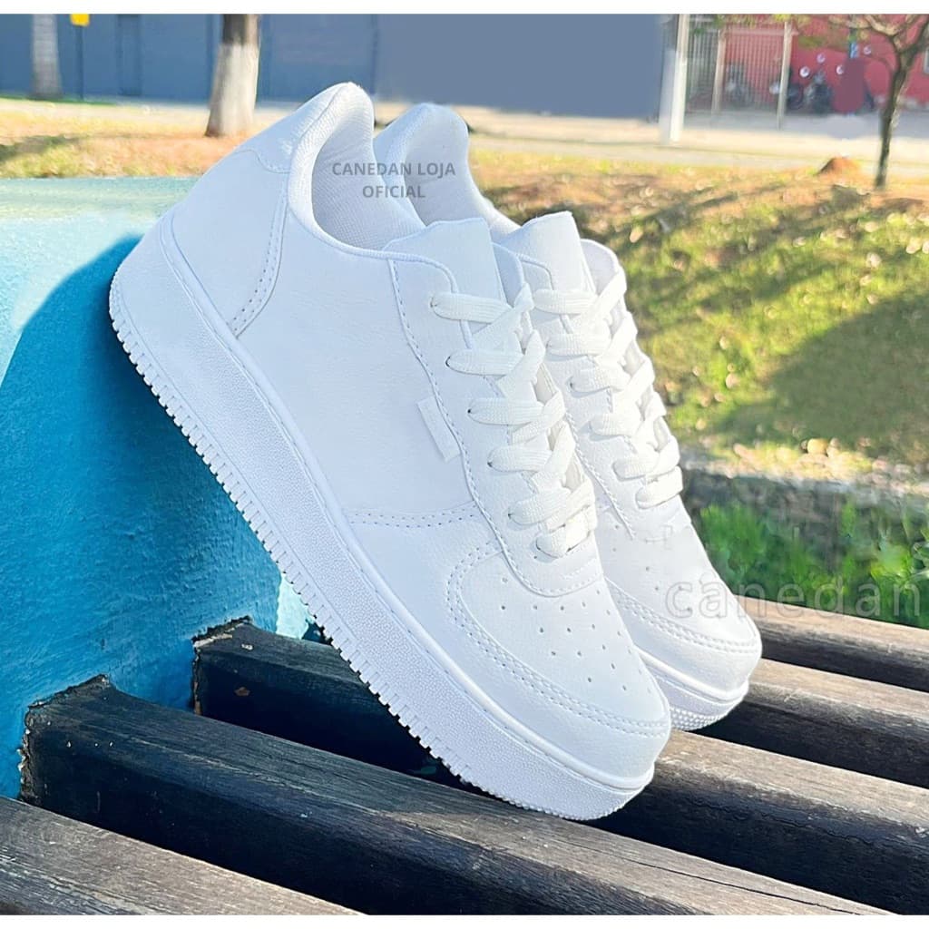 ⭐Tênis Casual CANEDAN Feminino PREMIUM Todo Branco