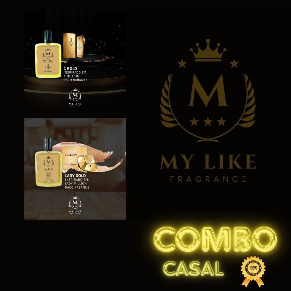 Kit com 2 Perfumes Feminino e masculino100ml - My Like