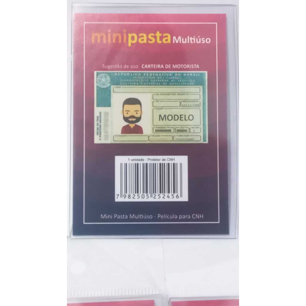 KIT UNIDADE, 2, 3, 4 Porta Documento para cnh!