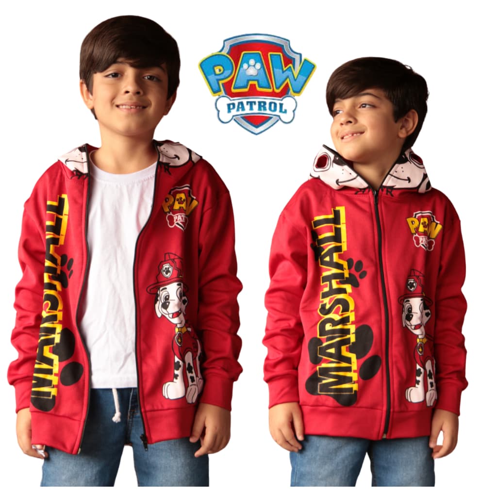 CASACO MOLETOM INFANTIL MARSHALL PATRULHA CANINA