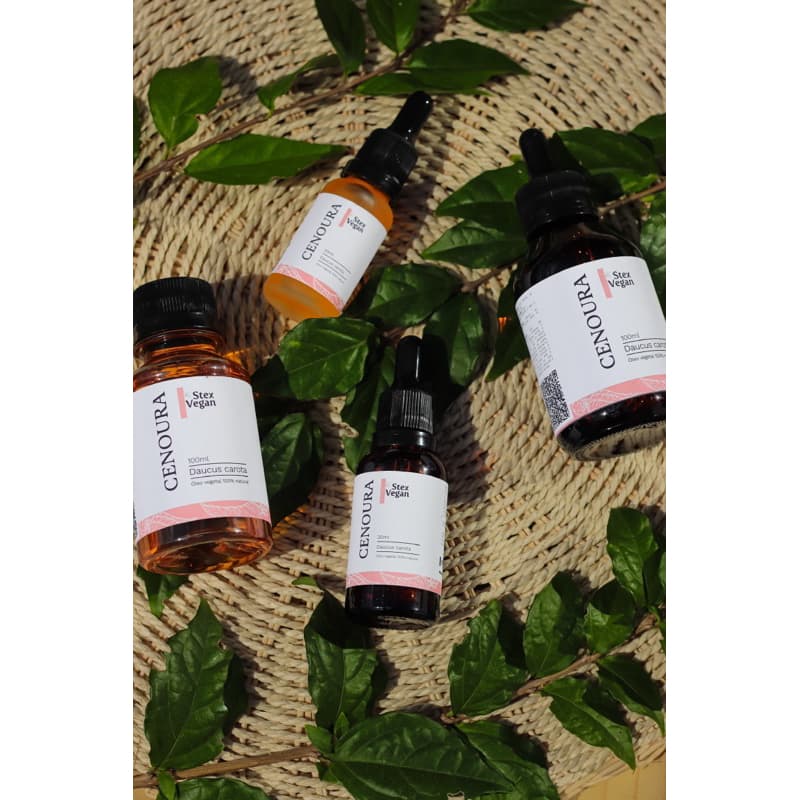 Óleo Vegetal de Cenoura 100% Puro e Natural | Anti Idade, Combate Doenças de Pele e Rejuvenescedor Stex Vegan