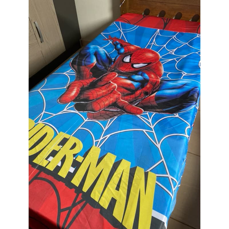 coxa tipo cobre leito solteiro infantil do HOMEM ARANHA