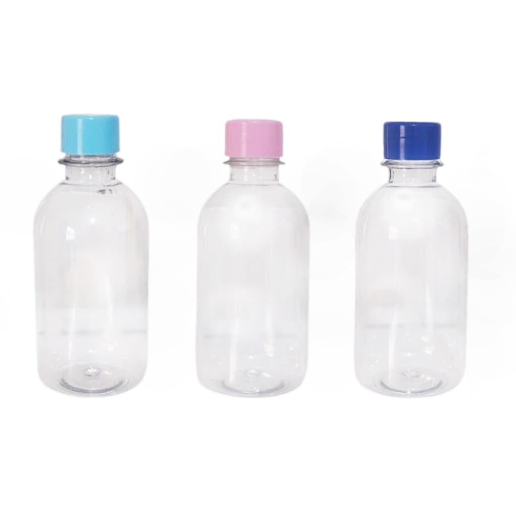 25 Frascos PET 250ML Com Tampa Plástica Para Shampoo/Sabonete/Creme/Álcool Gel e ETC