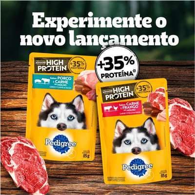 Sache Pedigree High Protein 85g Caixa Display 20 Unidades
