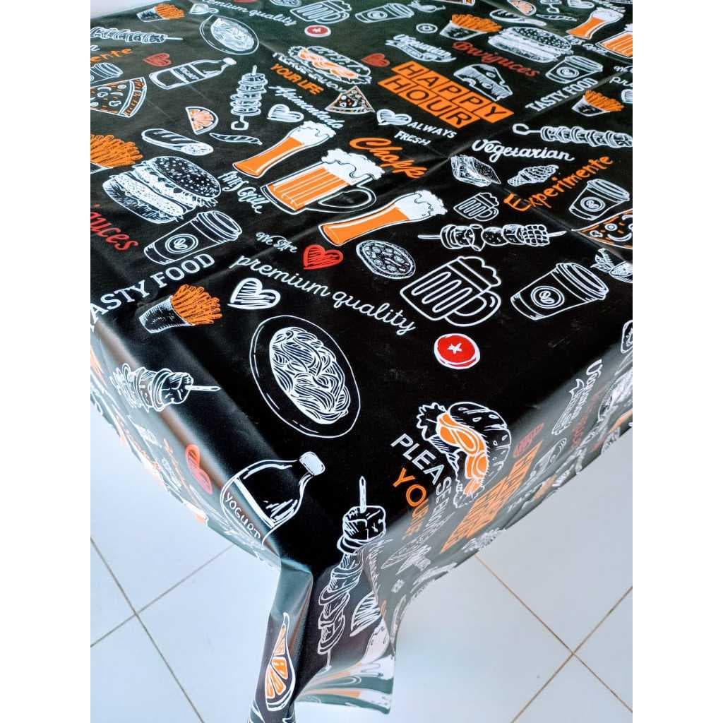 Toalha de mesa 8 Lugares Impermeável Estampas Sortidas Plástico PVC 2,50 X 1,50 100% IMPERMEAVEL