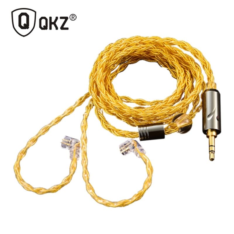Cabo fone de ouvido QKZ T1 KZ CCA Upgrade BROWN FOTO 2 + 1par eartip 7hz