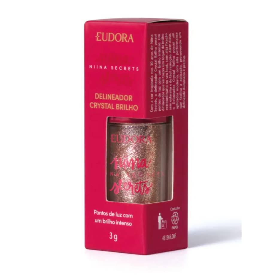 Delineador Crystal Brilho Niina Secrets 3g Eudora